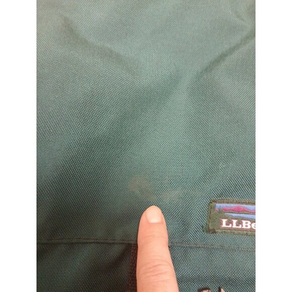 VINTAGE LL Bean Green Shoulder Crossbody Strap Travel Zip Pocket - Picture 12 of 12